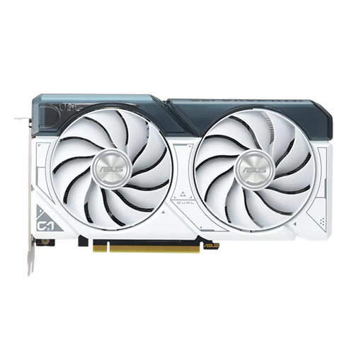 Asus DUAL RTX4060 OC White, PCIe4, 8GB DDR6, HDMI, 3 DP, 2535MHz Clock,  Overclocked